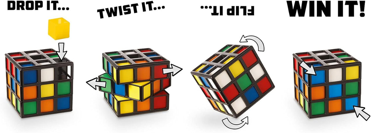Rubiks Tic Tac Toe™ - farverig hjernevrider - Rubiks bur