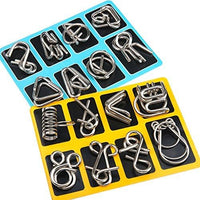 Thumbnail for Metal Puzzle Ring Set™ - Metal Puzzle Fun - Puslering