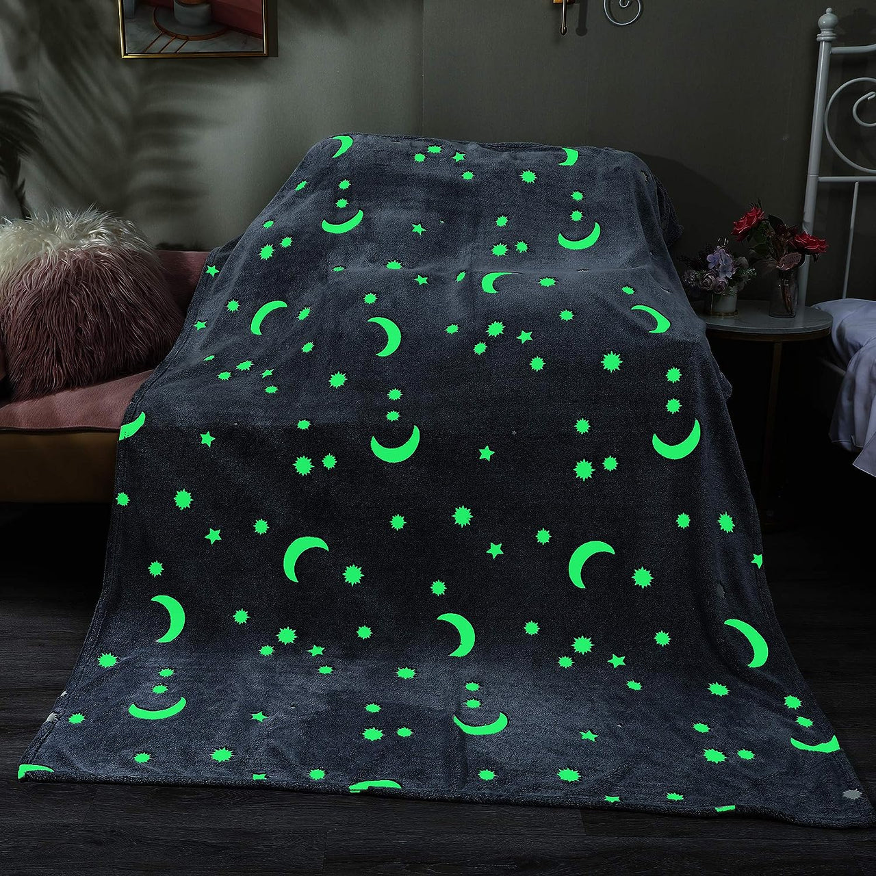 Glow In The Dark Blanket™ - Sparkling Dreams - Tæppe, der lyser i mørket