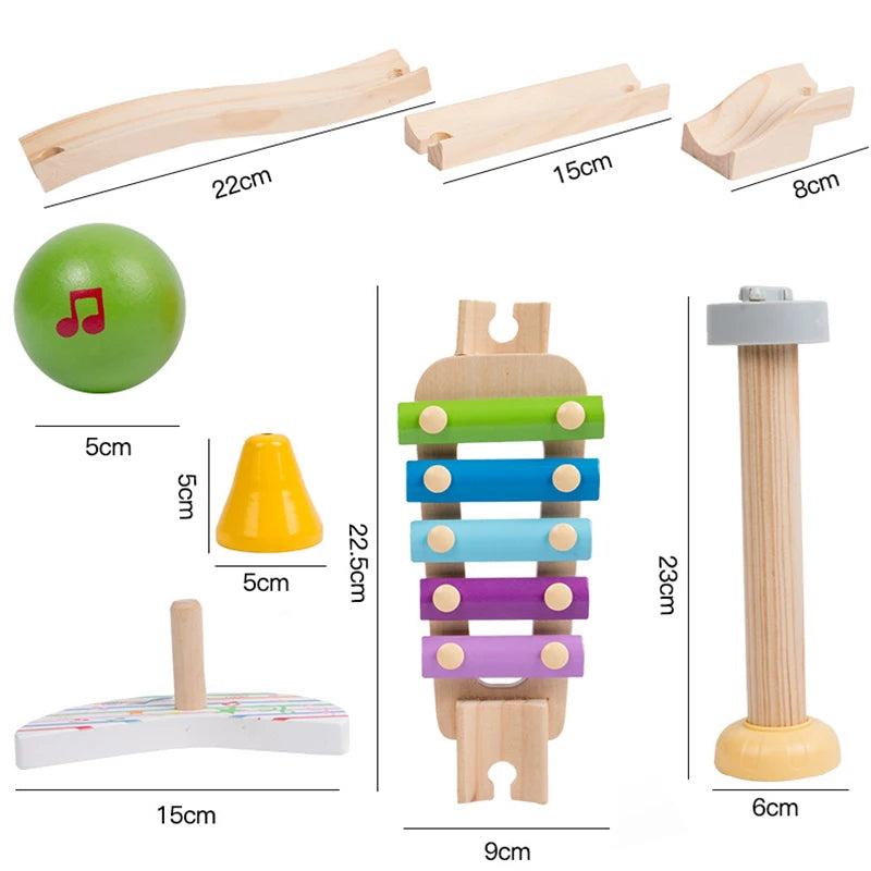 Music Marble Track™ - Montessori Melodier - Sanselegetøj