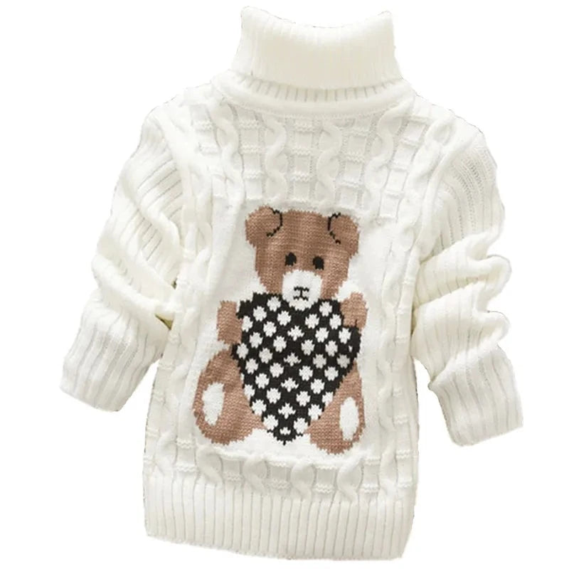 Mini Fashion™ - Bamse Rullekrave Trøje til Børn
