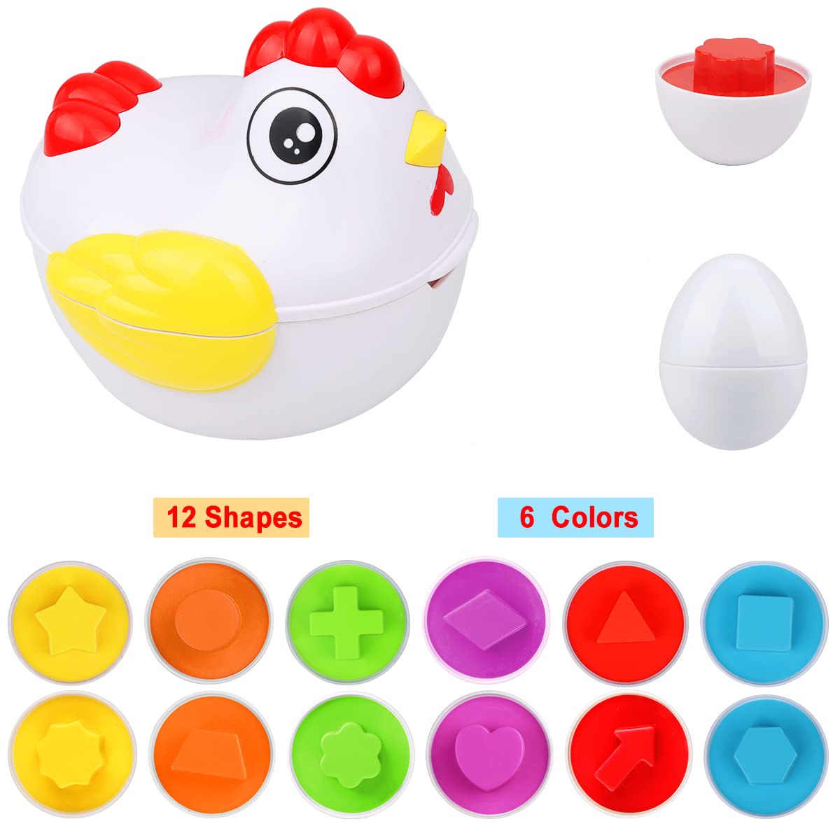 Egg Puzzle™ - Hjernespil for børn - Kreativ æggeboks