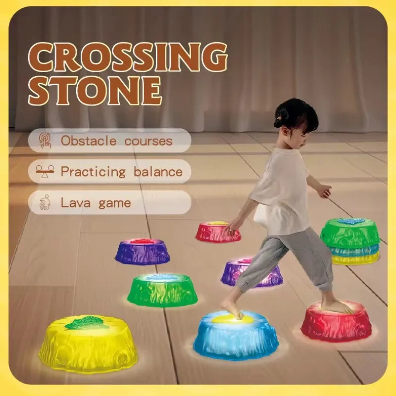 Crossing Stones™ - Hoppe og balancere - Lysende balance-sten