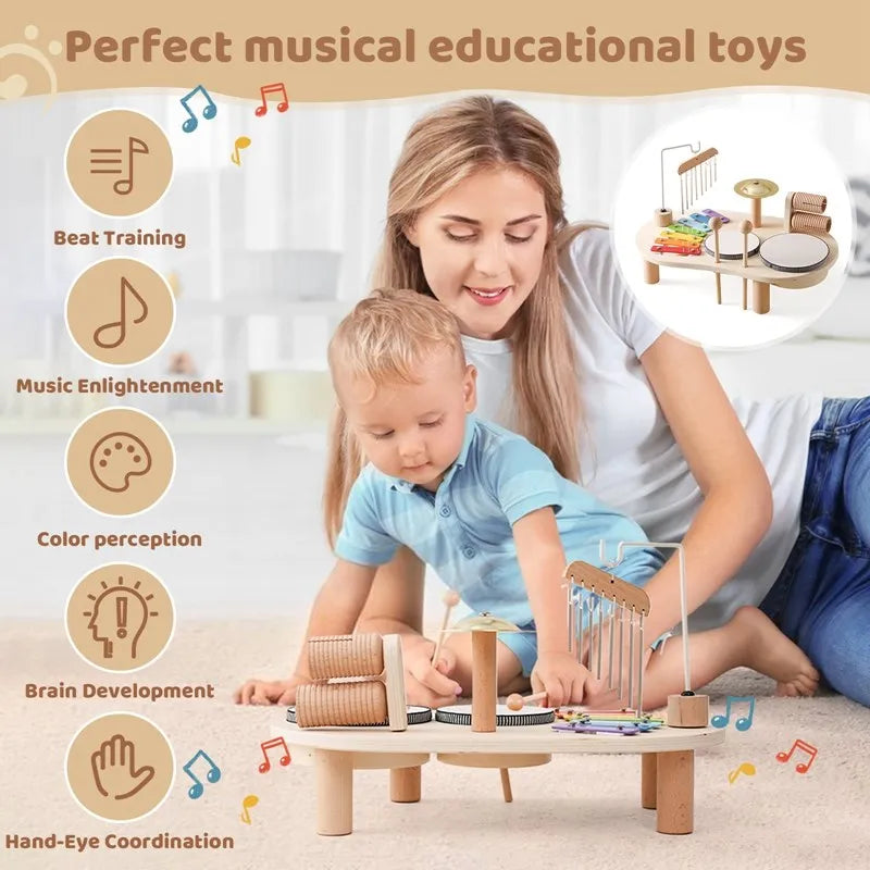 Baby Music Set™ - Musikalsk magi - Musiksæt i træ