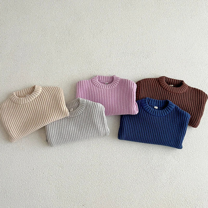 Mini Fashion™ - Superblødt Stof - Strikket Sweater