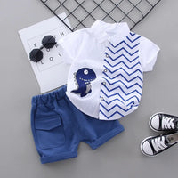Thumbnail for Mini Fashion™ - Dino t-shirt med shorts