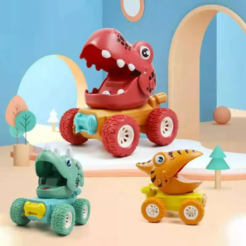 Dino Monstertruck™ - Skub & Kør-dinosaurløb - Dino-monstertrucks