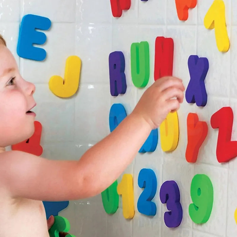 Bath Learning™ - Plaskende læring - Bogstaver & Tal i Badet