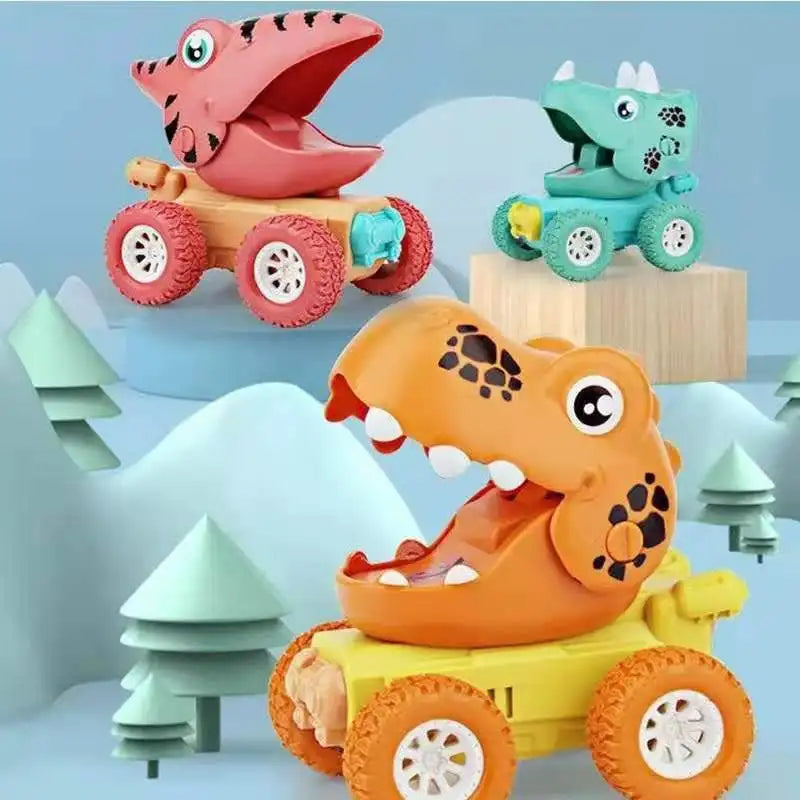 Dino Monstertruck™ - Skub & Kør-dinosaurløb - Dino-monstertrucks