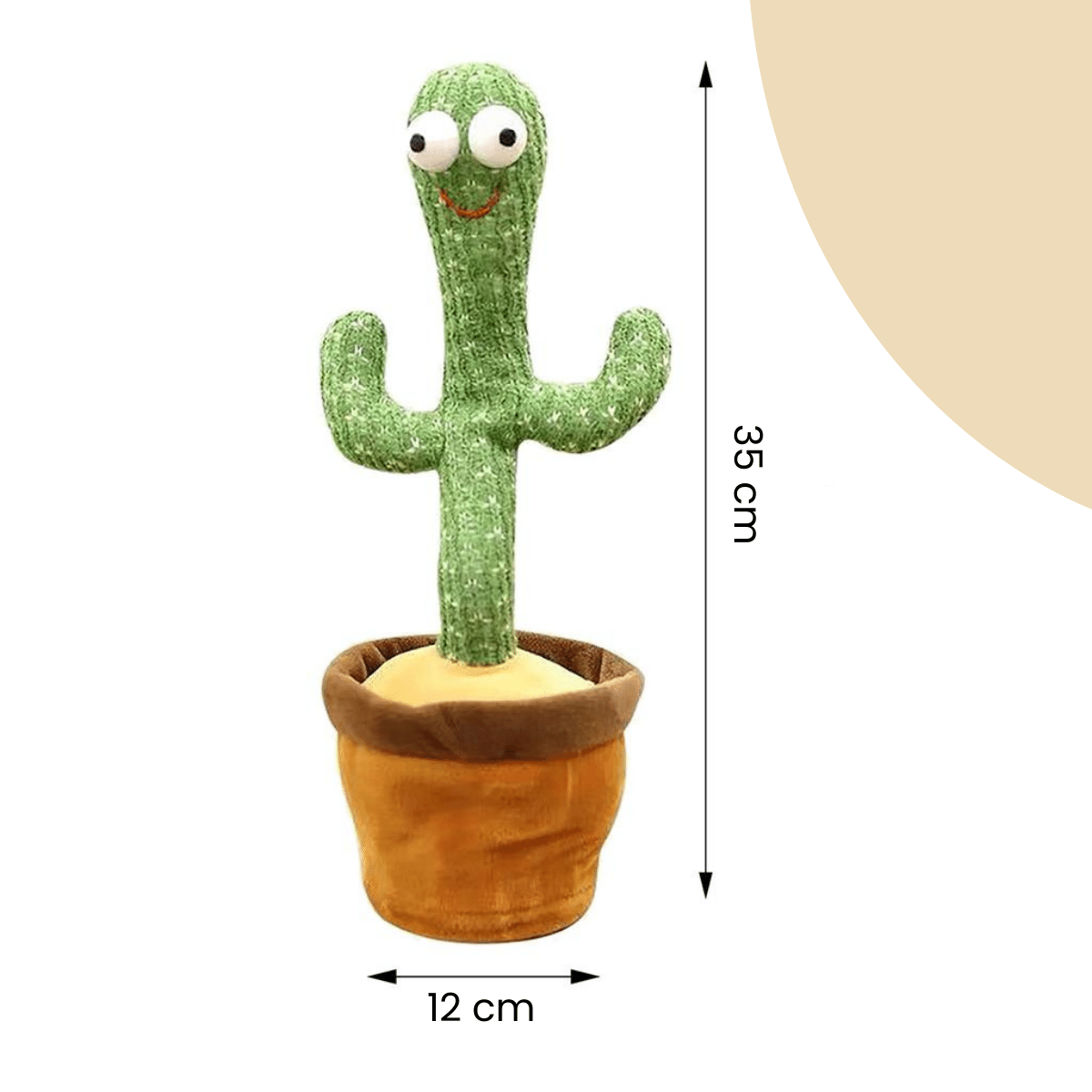 Happy Cactus™ - Reagerer på lyd - Den dansende kaktus